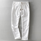 Jovian - Men's Linen Elastic Waist Casual Pants