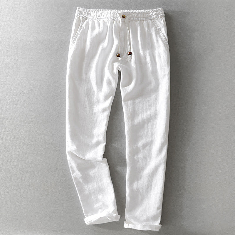 Jovian - Men's Linen Elastic Waist Casual Pants