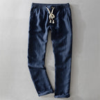 Jovian - Men's Linen Elastic Waist Casual Pants