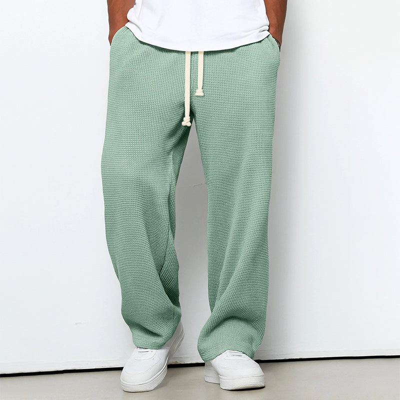 Julian - Men's Waffle Knit Drawstring Joggers