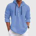 Karl - Men's Casual Hooded Button Placket Shirt