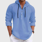 Karl - Men's Casual Hooded Button Placket Shirt