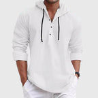 Karl - Men's Casual Hooded Button Placket Shirt