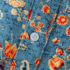 Kayden - Men's Floral Print Short Sleeve Henley Shirt