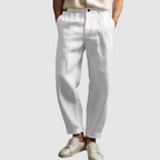 Kurt - Men's Linen Straight-Cut Pants