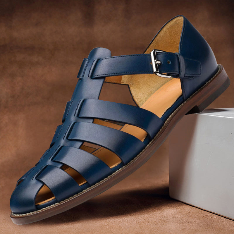 Leorin - Men's Buckle Strap Fisherman Sandals