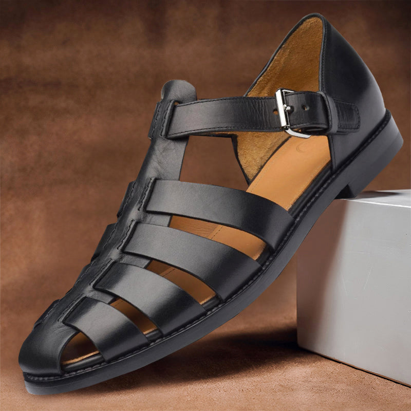 Leorin - Men's Buckle Strap Fisherman Sandals
