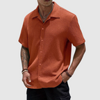 Lorenzo - Men's Loose Fit Long Sleeve Button-Down Shirt 2