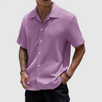Lorenzo - Men's Loose Fit Long Sleeve Button-Down Shirt 3