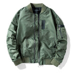 Lucas - Men's Relaxed-Fit Zip-Front Bomber Jacket