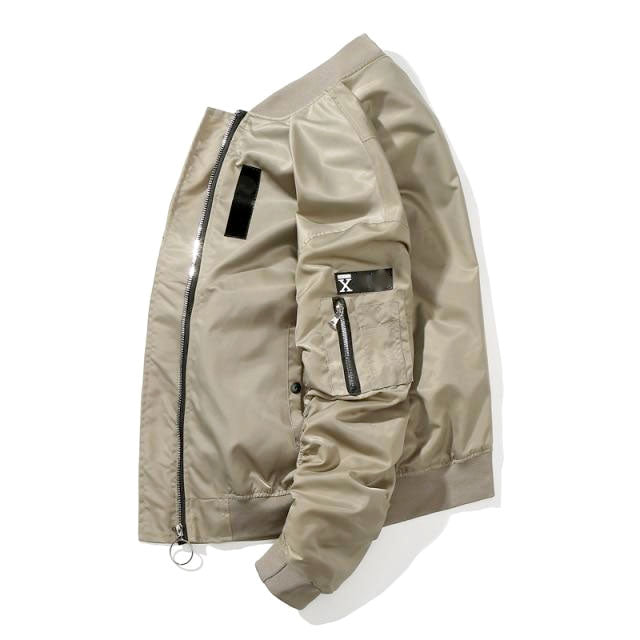 Lucas - Men's Relaxed-Fit Zip-Front Bomber Jacket