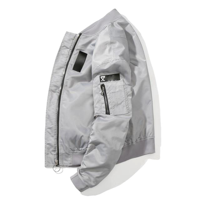 Lucas - Men's Relaxed-Fit Zip-Front Bomber Jacket