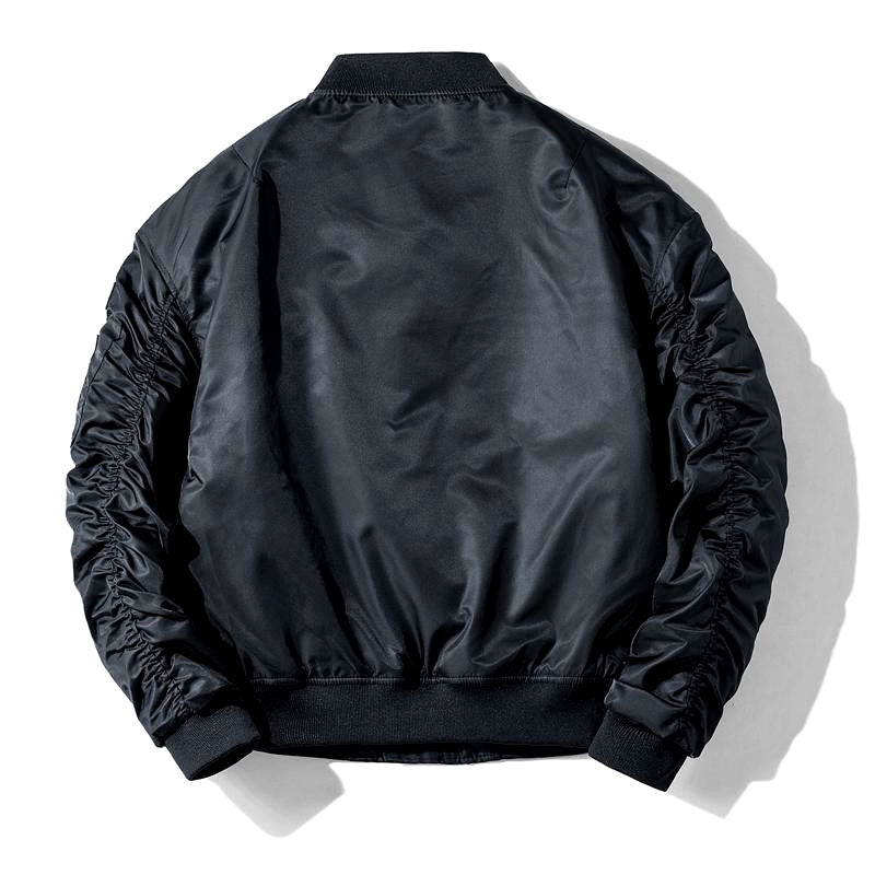 Lucas - Men's Relaxed-Fit Zip-Front Bomber Jacket