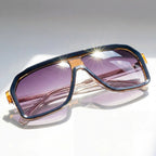 Malibu - Oversized Gradient Lens Sunglasses