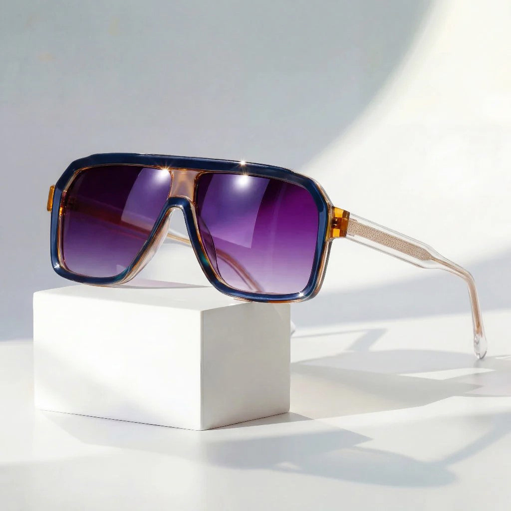Malibu - Oversized Gradient Lens Sunglasses