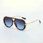 Malibu - Retro Tortoise Aviator Sunglasses