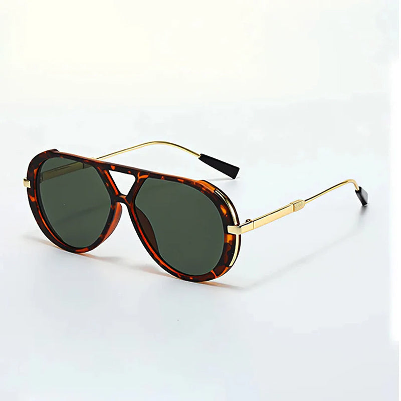 Malibu - Retro Tortoise Aviator Sunglasses