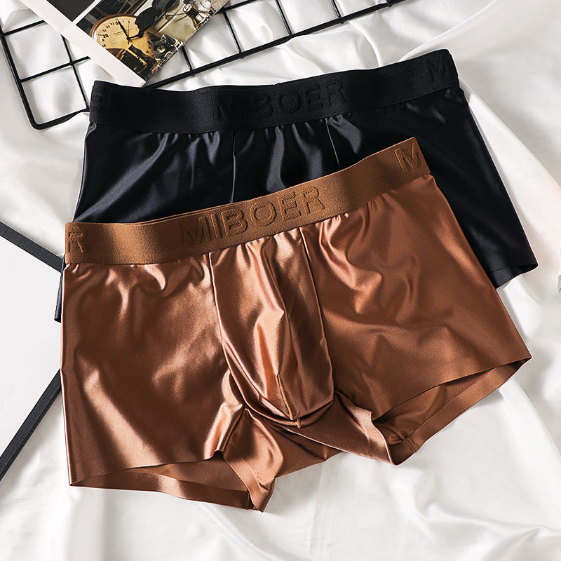 Marcus - Men's Satin Mid-Rise Boxer Briefs