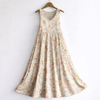 Marrakesh - Women's Boho Print Sleeveless Maxi Dress