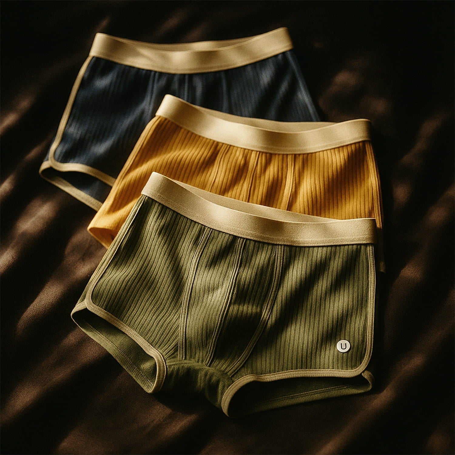 Martin - Men's Ribbed Cotton Boxer Briefs Set