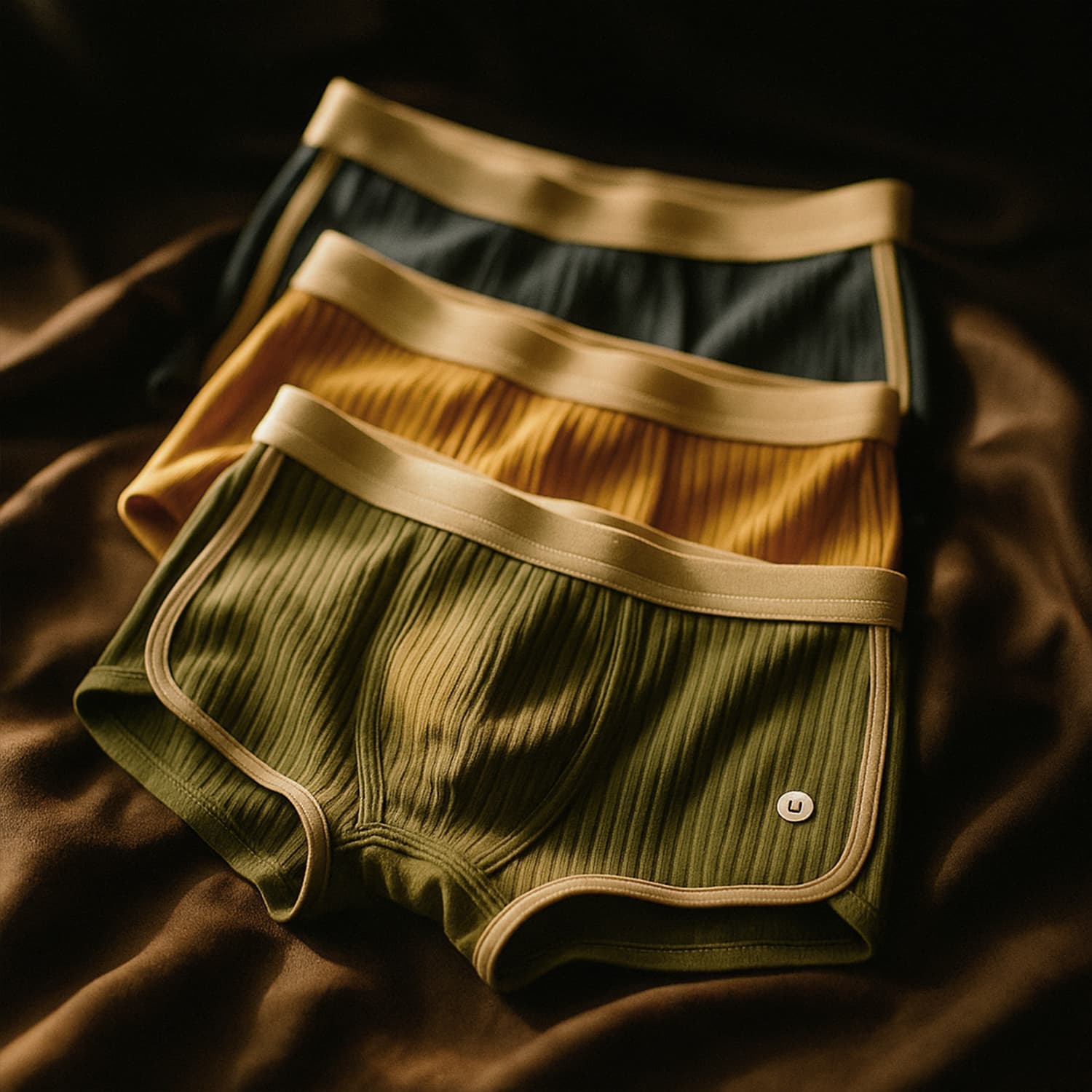 Martin - Men's Ribbed Cotton Boxer Briefs Set