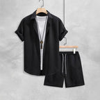 Matteo - Men's Diamond Pattern Resort Co-Ord Set