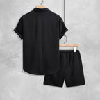 Matteo - Men's Diamond Pattern Resort Co-Ord Set