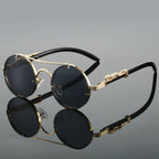 Mykonos - Round Metal Frame Vintage Sunglasses
