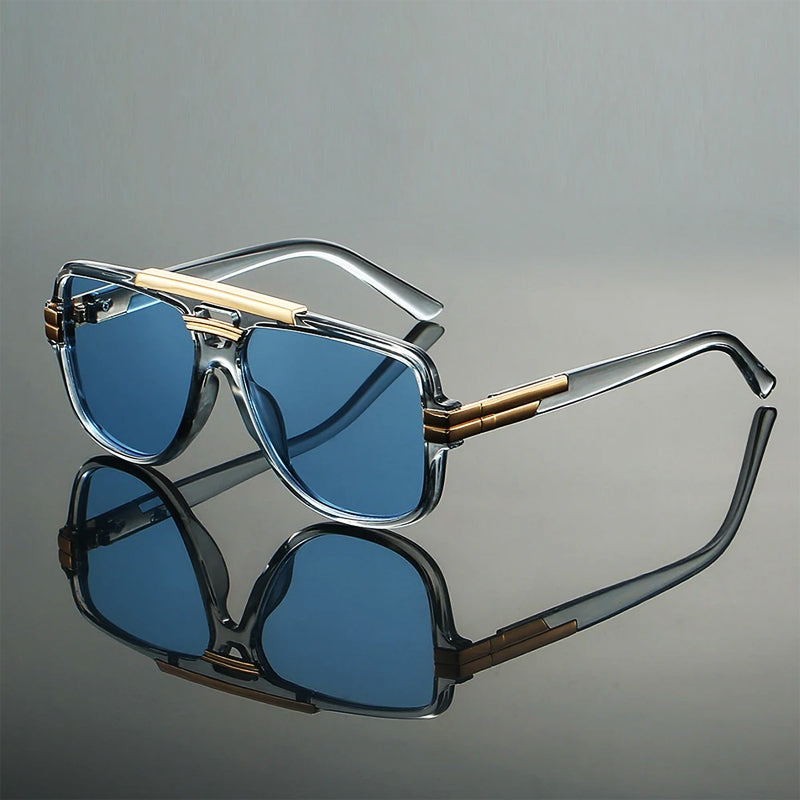 Mykonos - Gradient Lens Metal Frame Sunglasses