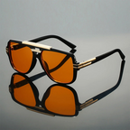 Mykonos - Gradient Lens Metal Frame Sunglasses