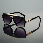 Mykonos - Gradient Lens Metal Frame Sunglasses