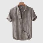 Noah - Men's Relaxed Linen Collared Shirt