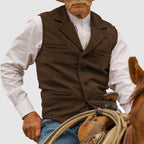 Norlan - Men's Vintage Herringbone Button Vest
