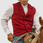 Norlan - Men's Vintage Herringbone Button Vest