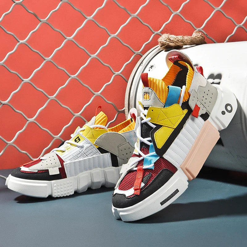 Orson - Men's Streetwear Sneakers with Color Block Design