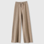 Paulene - Women's Cashmere Knit Pants with Relaxed Wide-Leg Fit
