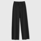 Paulene - Women's Cashmere Knit Pants with Relaxed Wide-Leg Fit