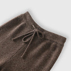 Paulene - Women's Cashmere Knit Pants with Relaxed Wide-Leg Fit