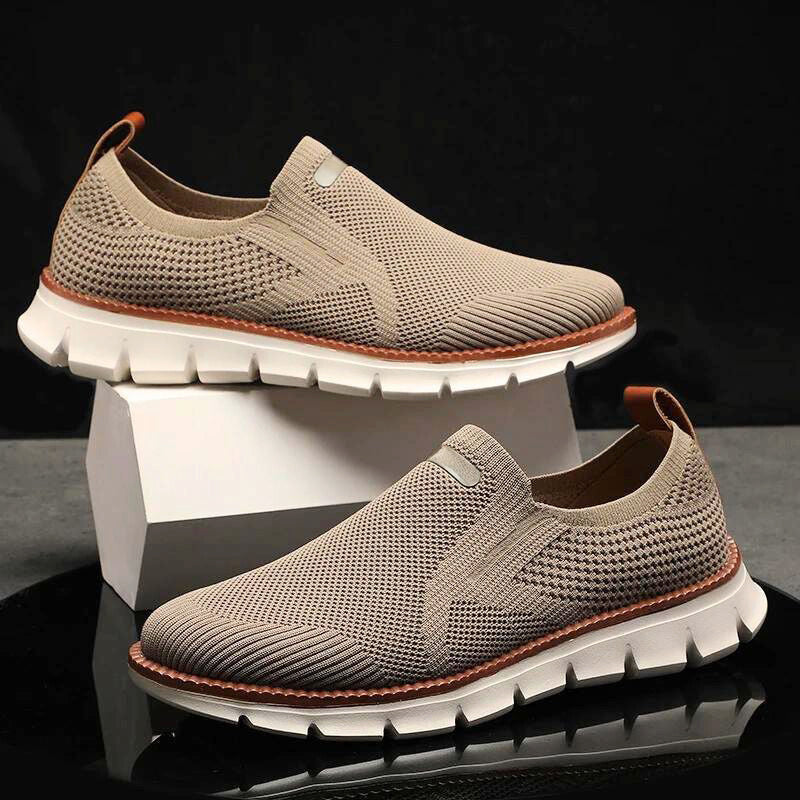 Peter -  Men's Breathable Knit Slip-On Sneakers