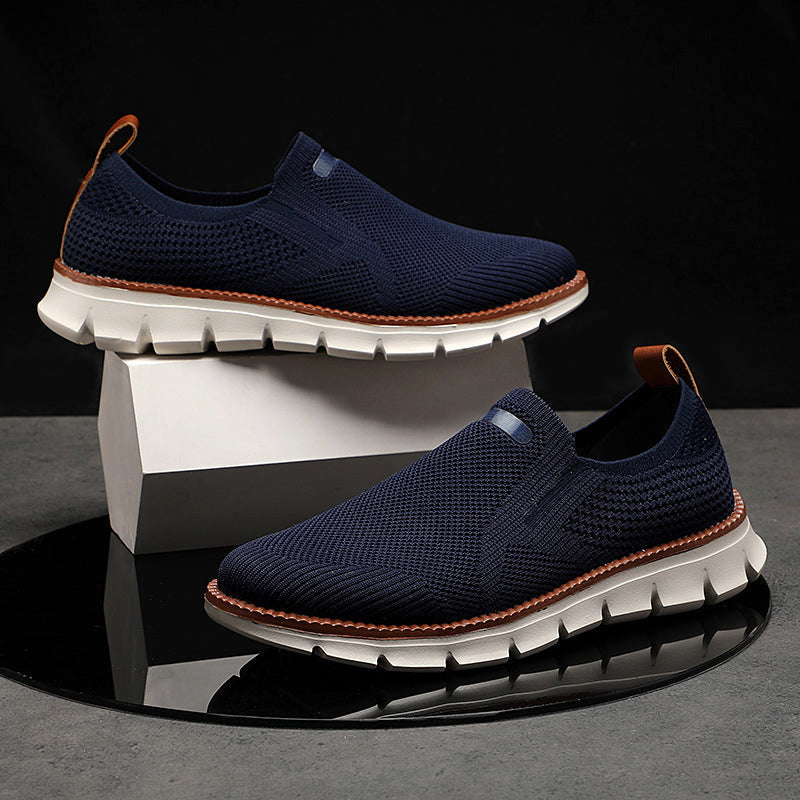 Peter -  Men's Breathable Knit Slip-On Sneakers