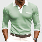 Quinlan - Men's Quarter Button Polo Shirt