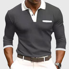 Quinlan - Men's Quarter Button Polo Shirt