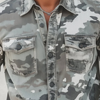 Ramon - Men's Camouflage Print Button-Down Shirt