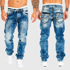Ricardo - Vintage Faded Straight Leg Denim Jeans