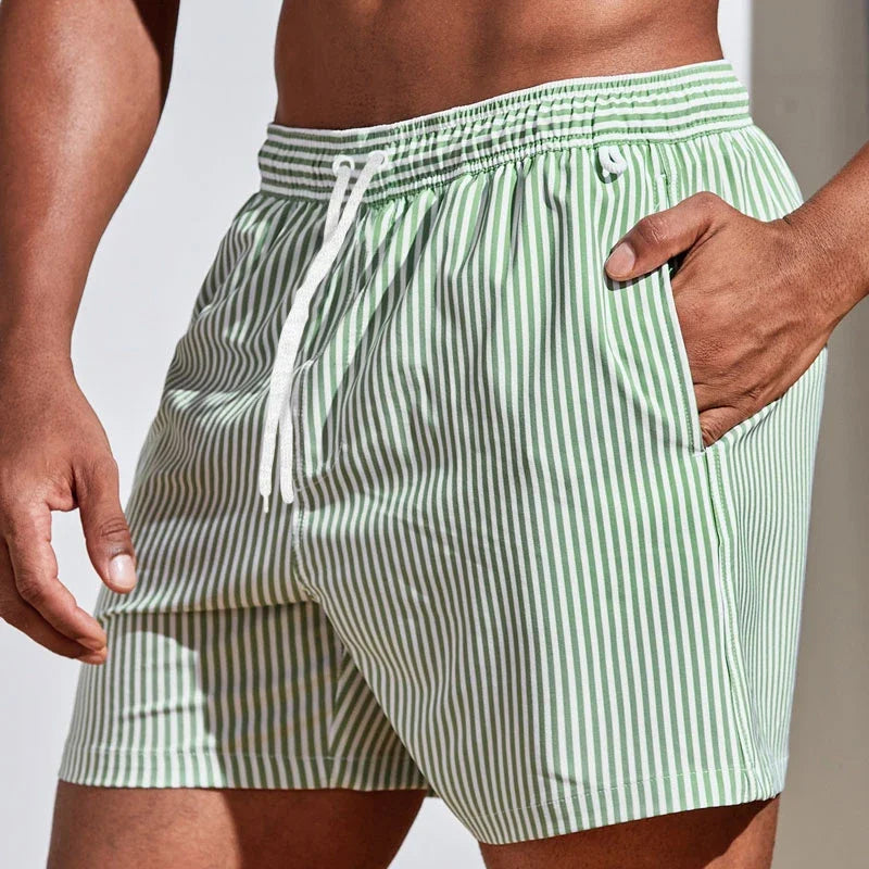 River - Men's Striped Swimsuit Shorts