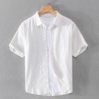 Robert - Men's Cotton Short-Sleeve Button-Down Shirt