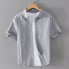 Robert - Men's Cotton Short-Sleeve Button-Down Shirt