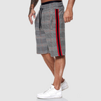 Robert - Men's Plaid Drawstring Casual Shorts