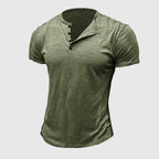 Ryker - Men's Cotton Short Sleeve Henley T-Shirt
