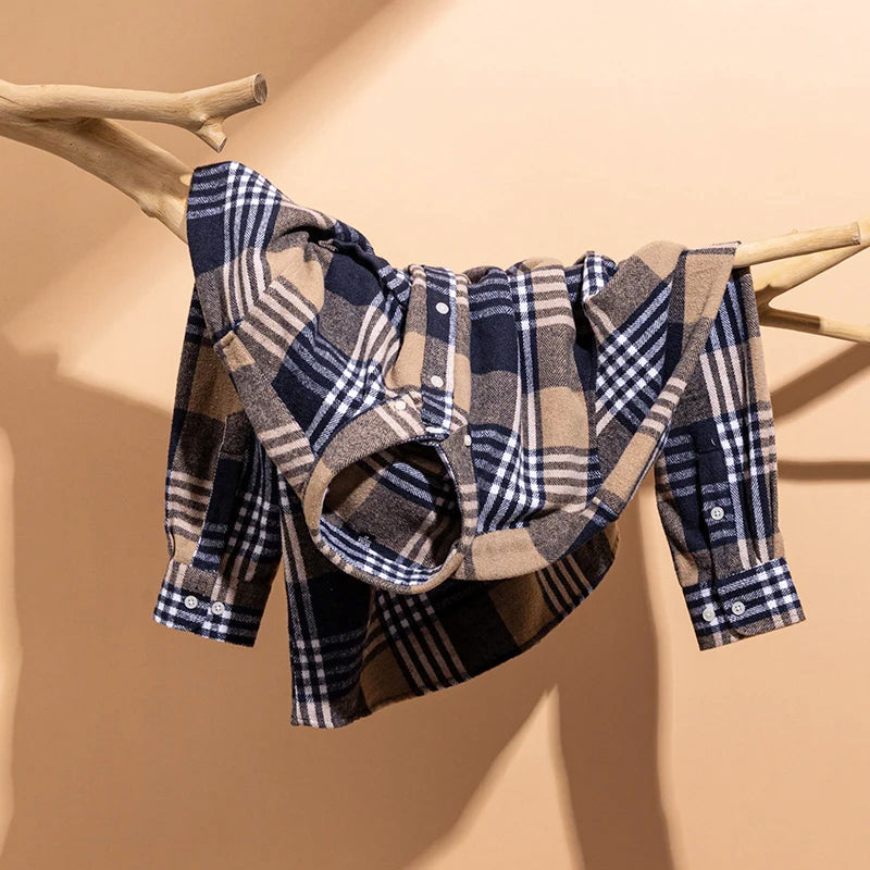 Rylan - Men's Long Sleeve Plaid Shirt